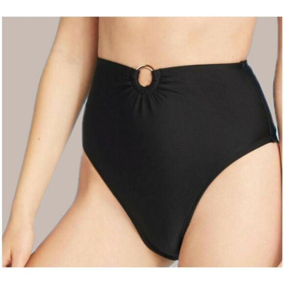 High Waisted O-Ring Bikini Bottom - Picture 1 of 2